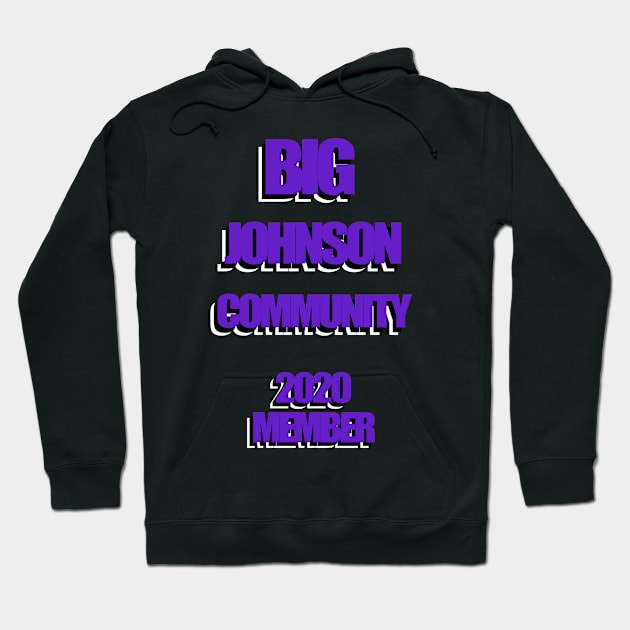 Big Johnson Community - Purple Text Hoodie by iskybibblle